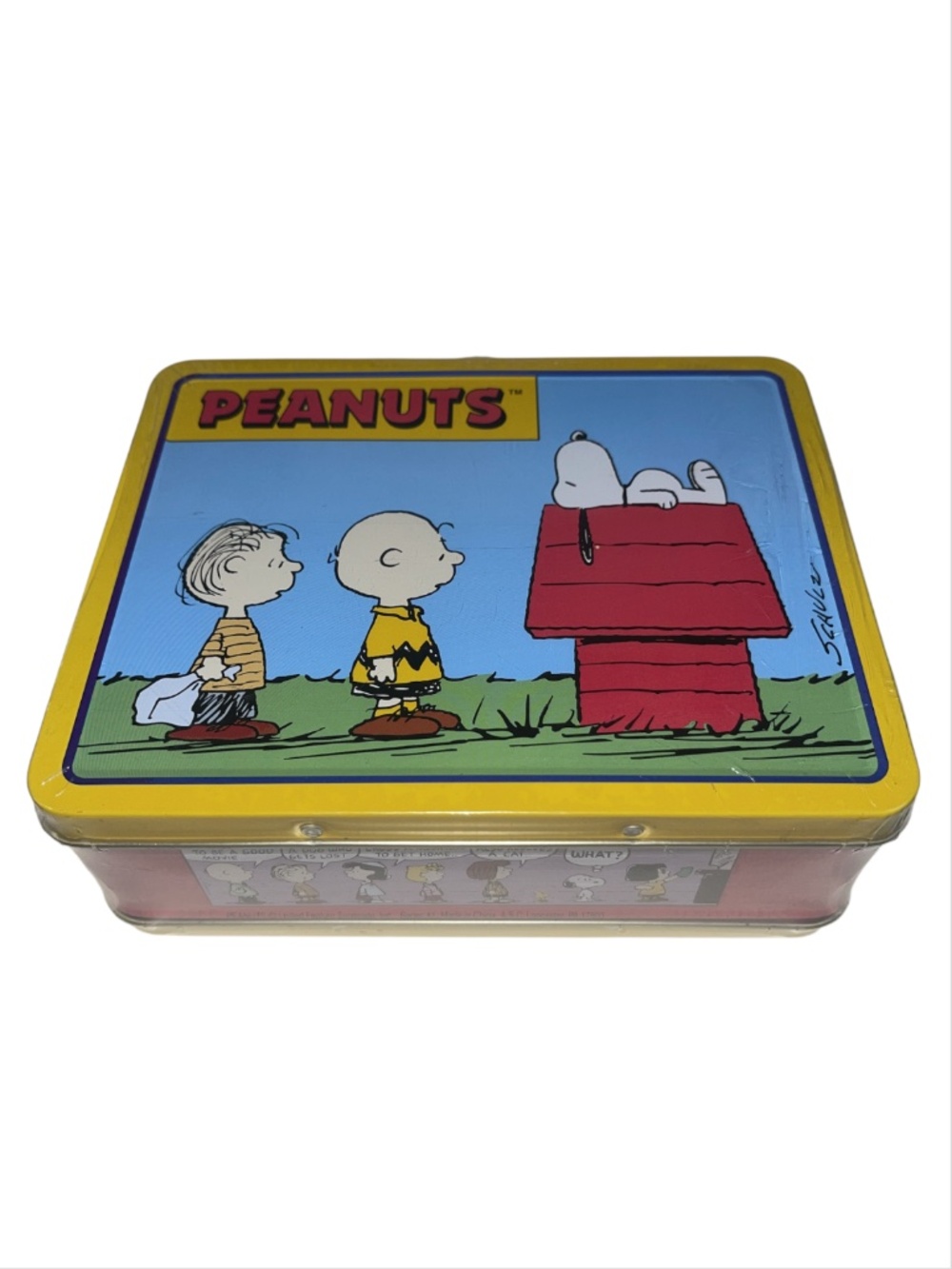 Peanuts Lunch Box Charlie Brown Snoopy New Sealed w/ Circus Peanuts Collector's